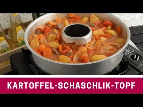 Kartoffel-Schaschliktopf im Omnia Backofen